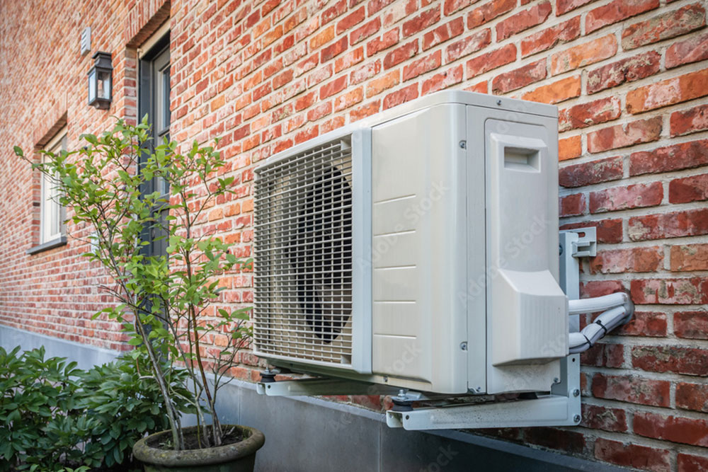 Heat Pump outside home