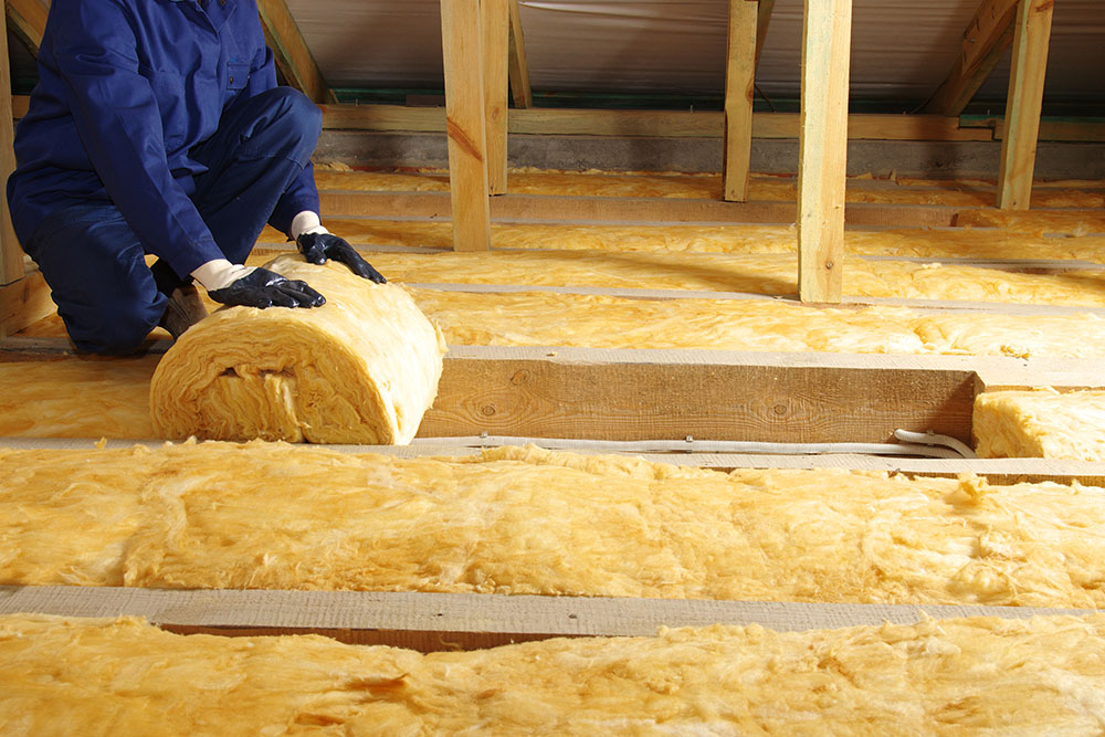 Insulation installation in loft